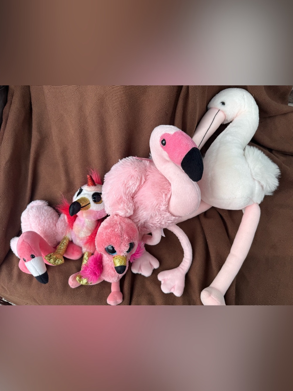 Pink Flamingo Plush Bird Toy - Soft Decorative Pet Toy